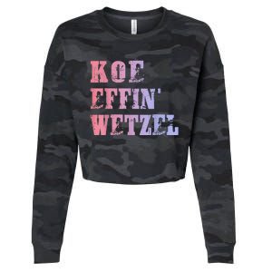 Koe Wetzel Koe Effin Wetzel Koe Wetzel Concert Cropped Pullover Crew