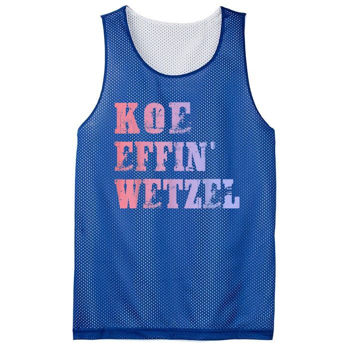 Koe Wetzel Koe Effin Wetzel Koe Wetzel Concert Mesh Reversible Basketball Jersey Tank