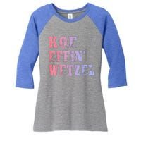 Koe Wetzel Koe Effin Wetzel Koe Wetzel Concert Women's Tri-Blend 3/4-Sleeve Raglan Shirt