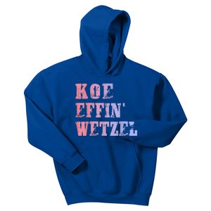 Koe Wetzel Koe Effin Wetzel Koe Wetzel Concert Kids Hoodie