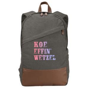 Koe Wetzel Koe Effin Wetzel Koe Wetzel Concert Cotton Canvas Backpack