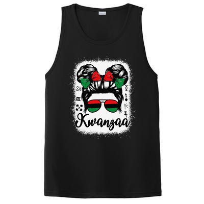 Kwanzaa Women Messy Bun Kwanzaa Seven Principles PosiCharge Competitor Tank