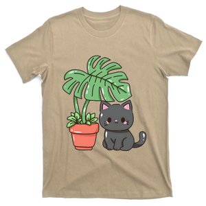 Kitty With Monster Plant T-Shirt