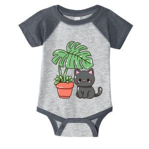 Kitty With Monster Plant Infant Baby Jersey Bodysuit