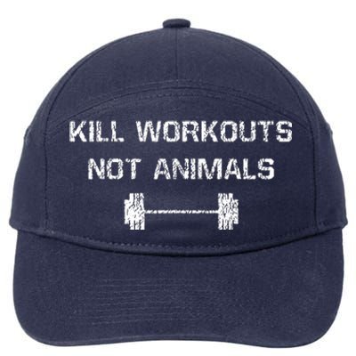 Kill Workouts Not Animals Vegan Muscle 7-Panel Snapback Hat