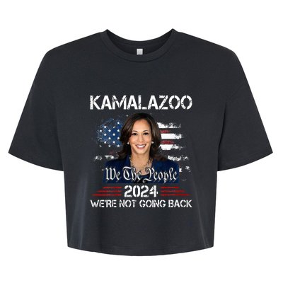 Kamalazoo Were Not Going Back Kamala Harris Election 2024 Bella+Canvas Jersey Crop Tee