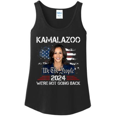 Kamalazoo Were Not Going Back Kamala Harris Election 2024 Ladies Essential Tank