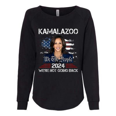 Kamalazoo Were Not Going Back Kamala Harris Election 2024 Womens California Wash Sweatshirt