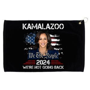 Kamalazoo Were Not Going Back Kamala Harris Election 2024 Grommeted Golf Towel