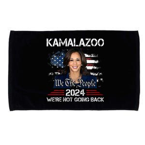 Kamalazoo Were Not Going Back Kamala Harris Election 2024 Microfiber Hand Towel