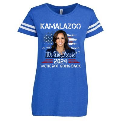 Kamalazoo Were Not Going Back Kamala Harris Election 2024 Enza Ladies Jersey Football T-Shirt