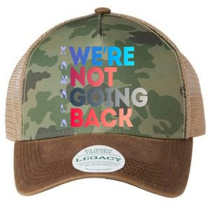 Kamala Were Not Going Back Feminist 2024 Legacy Tie Dye Trucker Hat