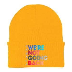 Kamala Were Not Going Back Feminist 2024 Knit Cap Winter Beanie