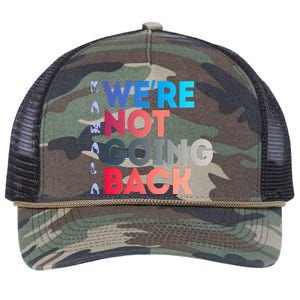 Kamala Were Not Going Back Feminist 2024 Retro Rope Trucker Hat Cap