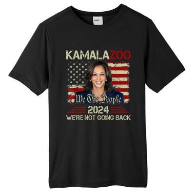 Kamalazoo Were Not Going Back Kamala Harris Election 2024 Tall Fusion ChromaSoft Performance T-Shirt