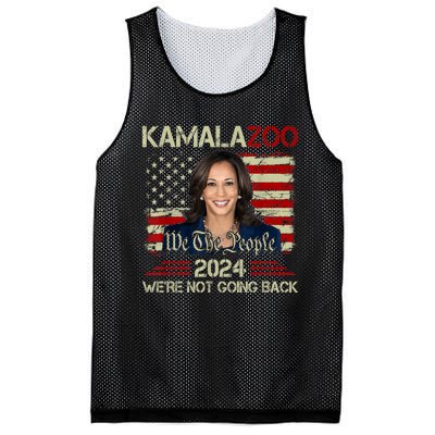 Kamalazoo Were Not Going Back Kamala Harris Election 2024 Mesh Reversible Basketball Jersey Tank