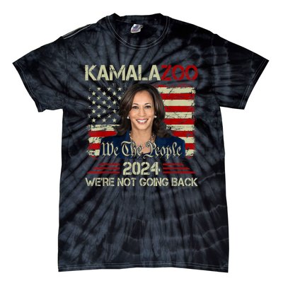 Kamalazoo Were Not Going Back Kamala Harris Election 2024 Tie-Dye T-Shirt