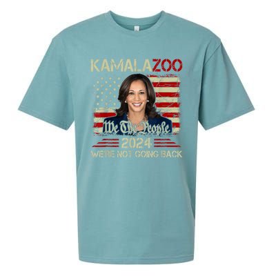 Kamalazoo Were Not Going Back Kamala Harris Election 2024 Sueded Cloud Jersey T-Shirt