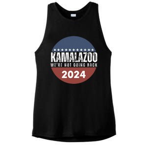 Kamalazoo WeRe Not Going Back Kamala Harris 2024 Ladies PosiCharge Tri-Blend Wicking Tank