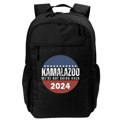 Kamalazoo WeRe Not Going Back Kamala Harris 2024 Daily Commute Backpack