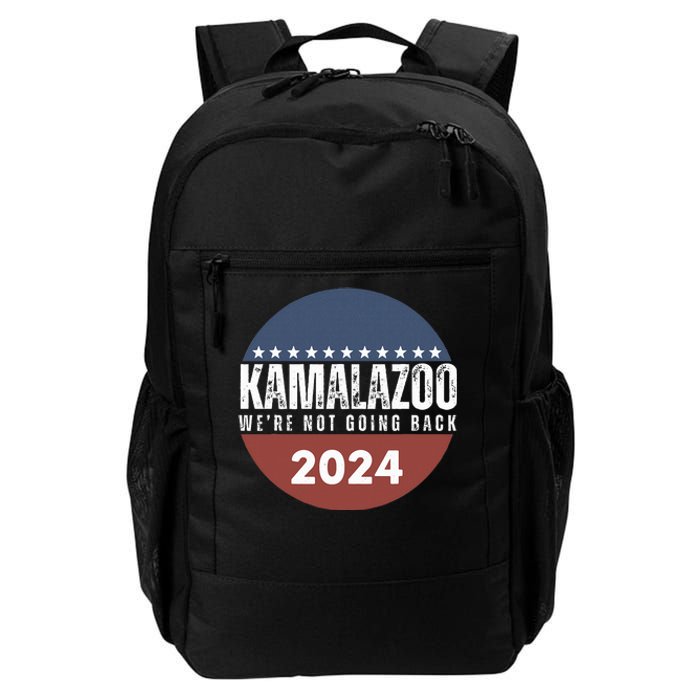 Kamalazoo WeRe Not Going Back Kamala Harris 2024 Daily Commute Backpack