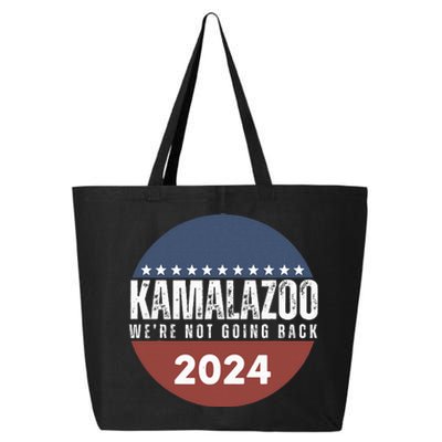 Kamalazoo WeRe Not Going Back Kamala Harris 2024 25L Jumbo Tote