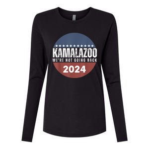 Kamalazoo Were Not Going Back Kamala Harris 2024 Womens Cotton Relaxed Long Sleeve T-Shirt