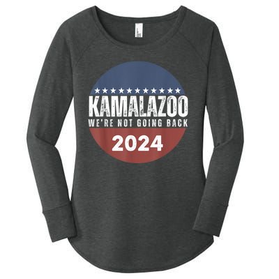 Kamalazoo Were Not Going Back Kamala Harris 2024 Women's Perfect Tri Tunic Long Sleeve Shirt