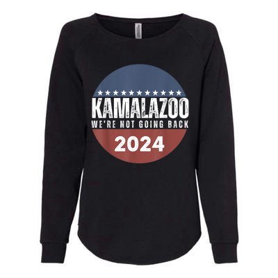 Kamalazoo Were Not Going Back Kamala Harris 2024 Womens California Wash Sweatshirt