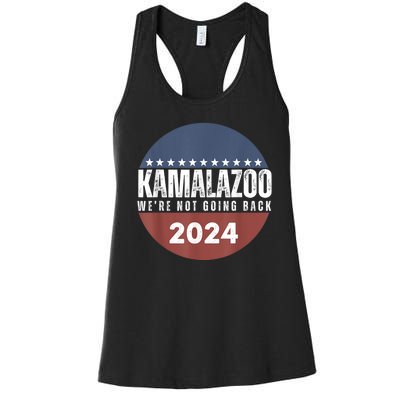 Kamalazoo Were Not Going Back Kamala Harris 2024 Women's Racerback Tank