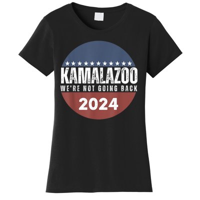 Kamalazoo Were Not Going Back Kamala Harris 2024 Women's T-Shirt