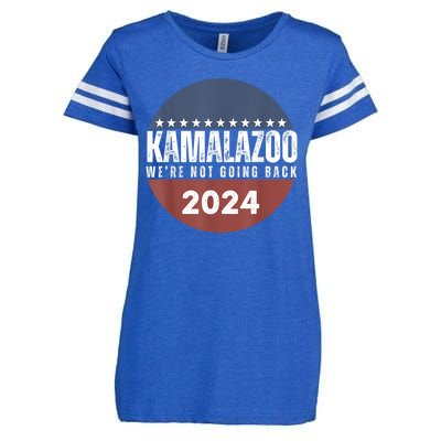 Kamalazoo Were Not Going Back Kamala Harris 2024 Enza Ladies Jersey Football T-Shirt