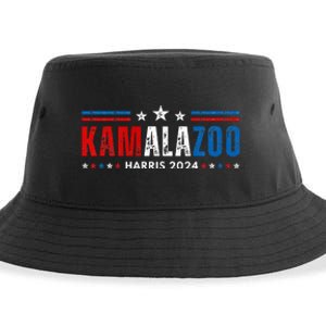 Kamalazoo WeRe Not Going Back Kamala Harris Election 2024 Premium Sustainable Bucket Hat