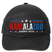 Kamalazoo WeRe Not Going Back Kamala Harris Election 2024 Premium 7-Panel Snapback Hat