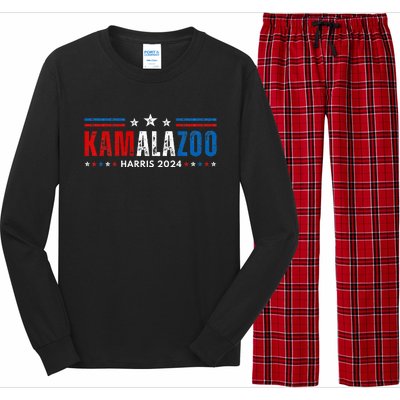 Kamalazoo WeRe Not Going Back Kamala Harris Election 2024 Premium Long Sleeve Pajama Set