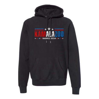 Kamalazoo WeRe Not Going Back Kamala Harris Election 2024 Premium Premium Hoodie