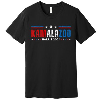 Kamalazoo WeRe Not Going Back Kamala Harris Election 2024 Premium Premium T-Shirt