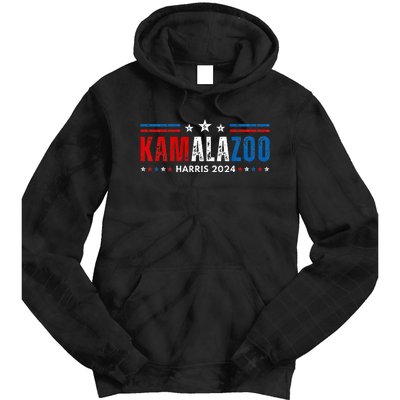 Kamalazoo WeRe Not Going Back Kamala Harris Election 2024 Premium Tie Dye Hoodie