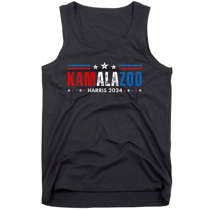 Kamalazoo WeRe Not Going Back Kamala Harris Election 2024 Premium Tank Top