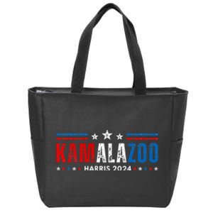 Kamalazoo WeRe Not Going Back Kamala Harris Election 2024 Premium Zip Tote Bag