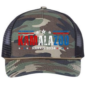 Kamalazoo WeRe Not Going Back Kamala Harris Election 2024 Premium Retro Rope Trucker Hat Cap