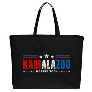 Kamalazoo WeRe Not Going Back Kamala Harris Election 2024 Premium Cotton Canvas Jumbo Tote