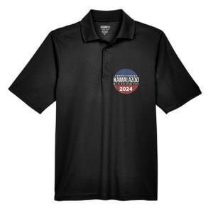 Kamalazoo WeRe Not Going Back Kamala Harris 2024 Men's Origin Performance Pique Polo