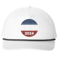 Kamalazoo WeRe Not Going Back Kamala Harris 2024 Snapback Five-Panel Rope Hat