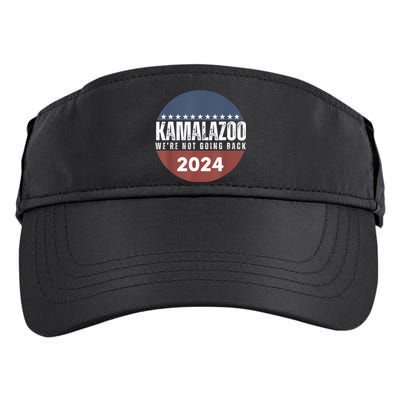 Kamalazoo WeRe Not Going Back Kamala Harris 2024 Adult Drive Performance Visor