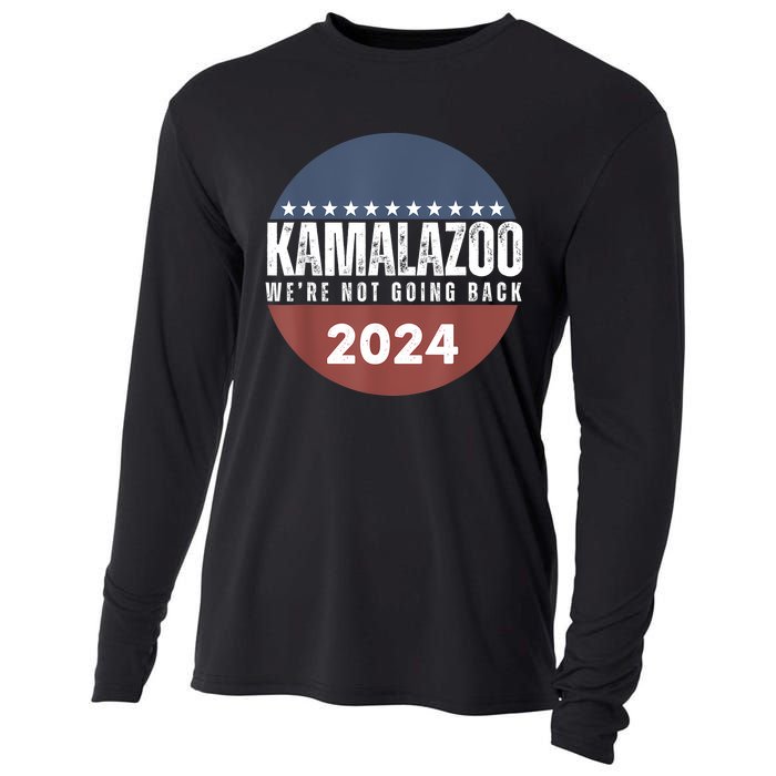 Kamalazoo WeRe Not Going Back Kamala Harris 2024 Cooling Performance Long Sleeve Crew