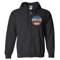 Kamalazoo WeRe Not Going Back Kamala Harris 2024 Full Zip Hoodie