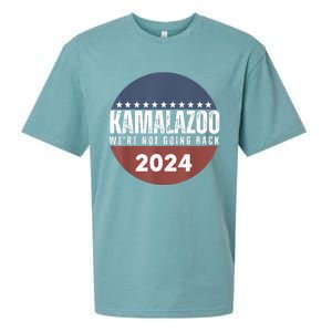 Kamalazoo WeRe Not Going Back Kamala Harris 2024 Sueded Cloud Jersey T-Shirt