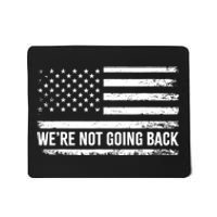 Kamala Were Not Going Back Slogan Vintage Distressed Flag Us Mousepad