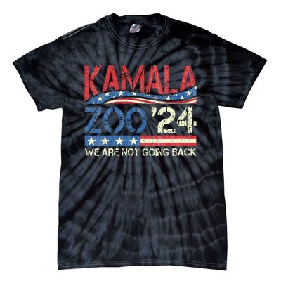 Kamalazoo WeRe Not Going Back Kamala Harris Election 2024 Tie-Dye T-Shirt